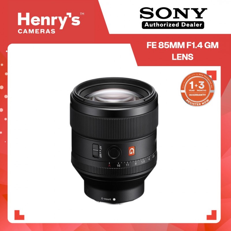 SONY FE 85MM F1.4 GM LENS (SONY PHILS)